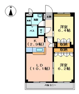 ファミリーコンフォート【3階】の間取り