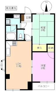 エクセルハウス一番館【2階】の間取り