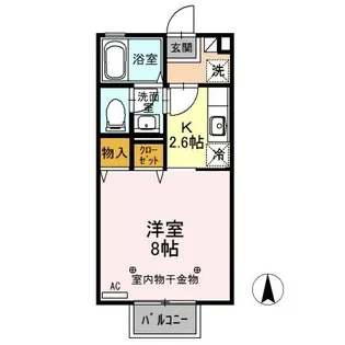 グランブルーム A【2階】の間取り
