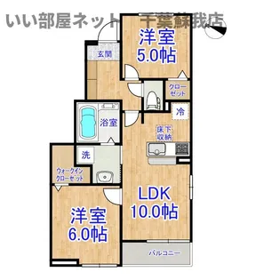 平山町アパート【1階】の間取り