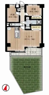 ワコーレ国分寺ガーデン恋ヶ窪【1階】の間取り