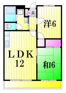 エスパサール福生【2階】の間取り