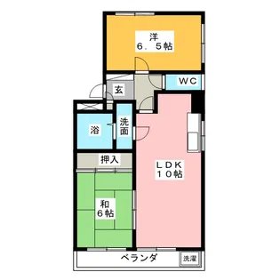 パレスHATTORI【1階】の間取り