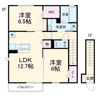 アンフィ馬渕A【2階】の間取り