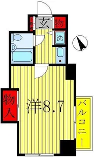 トーカン柏キャステール【3階】の間取り