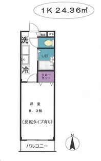 ウィスタリアハウス【1階】の間取り