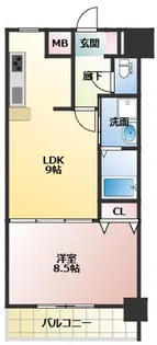 メゾン・デ・ノムラ島之内【10階】の間取り