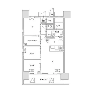 八王子レジデンス【5階】の間取り