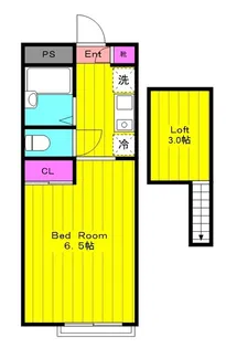 ハイツU(ハイツユー)【1階】の間取り