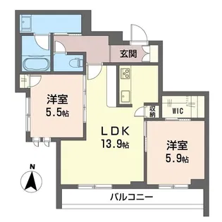 ベルフルール【3階】の間取り