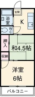 ベイハイツII【3階】の間取り
