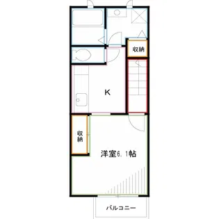 グリーンコートA【2階】の間取り