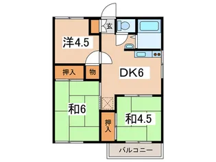 オレンジハイツA棟【2階】の間取り
