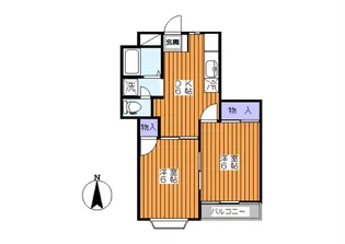 サンスカイハイツ【1階】の間取り