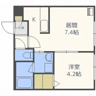 ブランノワールN16【4階】の間取り
