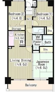 クリケットヒル富ヶ谷【2階】の間取り