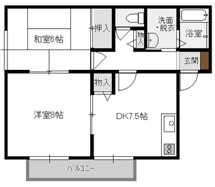 サンガーデンTOYANO B棟【2階】の間取り