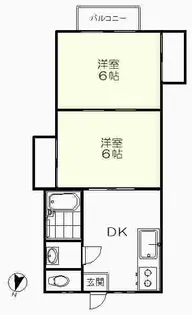 オレンジハイツ宇佐美【2階】の間取り