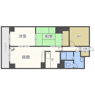 コート琴似【2階】の間取り