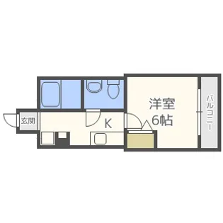 SERENiTE北浜【11階】の間取り