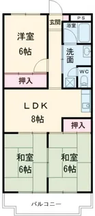 エステート15【2階】の間取り