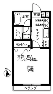 神奈川県藤沢市亀井野【アパート】の間取り