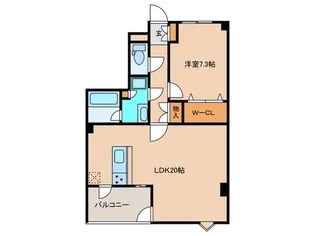 シリウス大濠【5階】の間取り