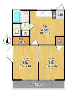 ハイツ藤【1階】の間取り