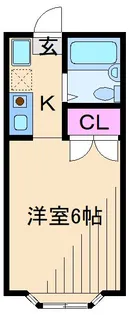 KMハイツ【1階】の間取り