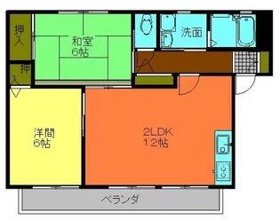 エクランシェルテ【1階】の間取り