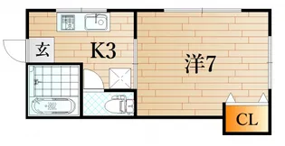 1Kの間取り画像