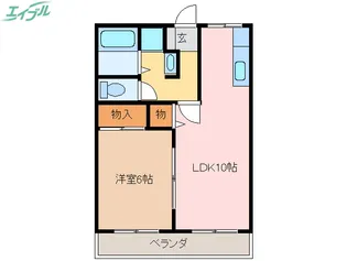 サンクレシェ【1階】の間取り