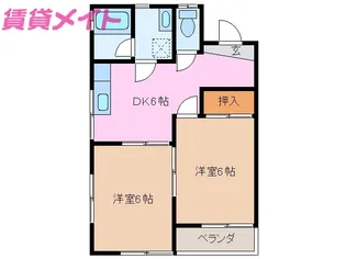 マンション海馬 B棟【1階】の間取り