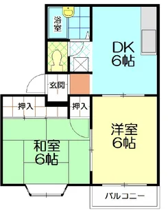 コーポ松本【1階】の間取り