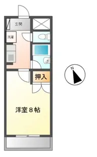 ナイスセブンあつみ【1階】の間取り