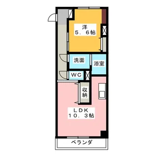 オー・エ・ヴァーレ【2階】の間取り