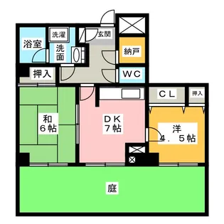 ガーデンハウス御器所【1階】の間取り