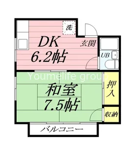 神奈川県小田原市鴨宮【アパート】の間取り