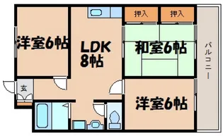 木村コーポ敬春【3階】の間取り