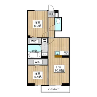 東京都武蔵村山市残堀5【アパート】の間取り