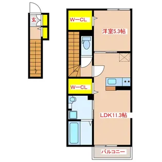 絆II【2階】の間取り