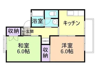 セジュール堀止【2階】の間取り