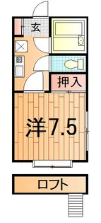 クレールI【1階】の間取り