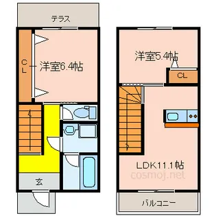 プレジール青山の間取り