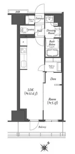 WORVE横浜伊勢佐木町【14階】の間取り