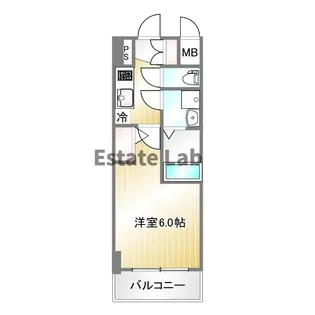 エスリード神戸グランドール【8階】の間取り
