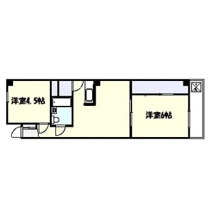 神奈川県横浜市青葉区市ケ尾町【マンション】の間取り
