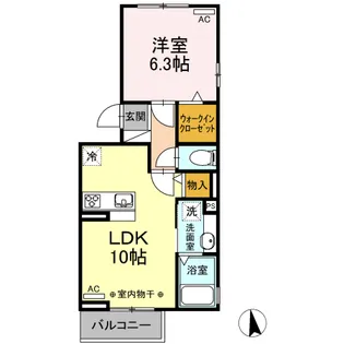 メルベージュ【2階】の間取り