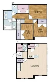 東京都稲城市平尾1【一戸建】の間取り