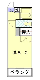 プラムハイツ【1階】の間取り